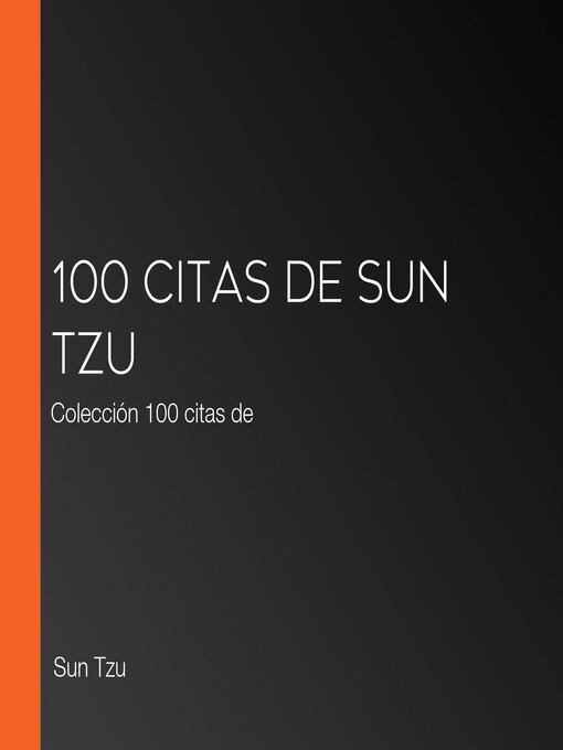 Cover image for 100 citas de Sun Tzu
